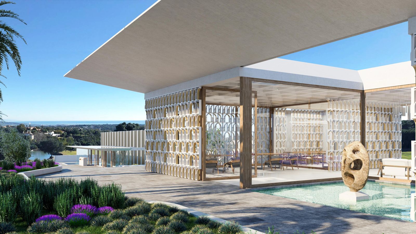 Vistas exteriores del hotel SO/ Sotogrande.