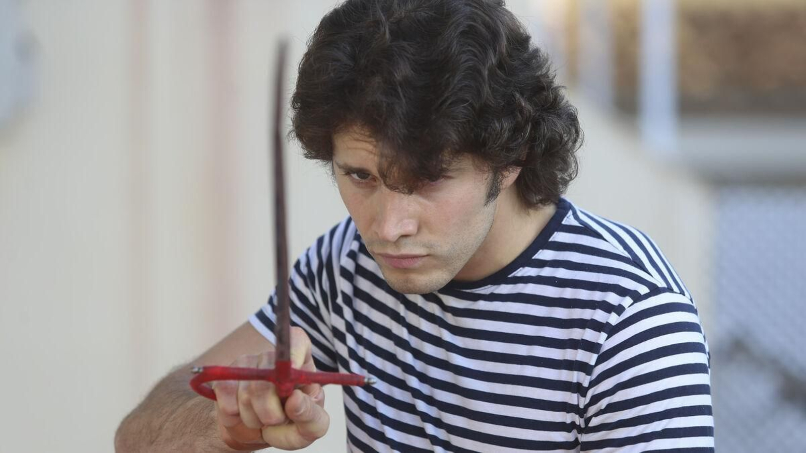 Primer plano de Sebastián Ritter durante un entrenamiento