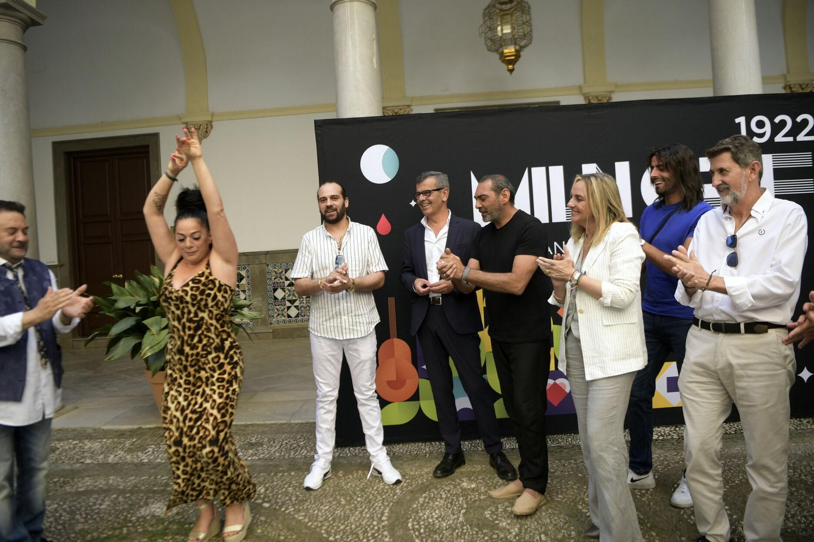 Presentación del festival en el Patio del Ayuntamiento.
