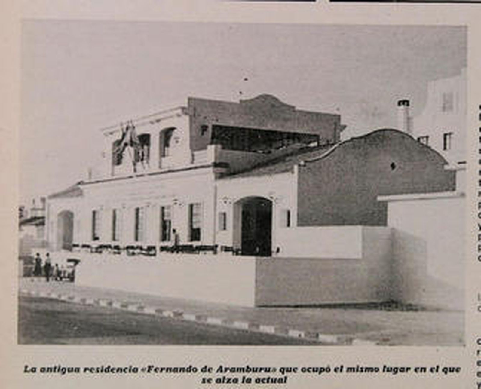 La antigua residencia Fernando Aramburu, antecesora de Tiempo Libre, en una foto de Juman.