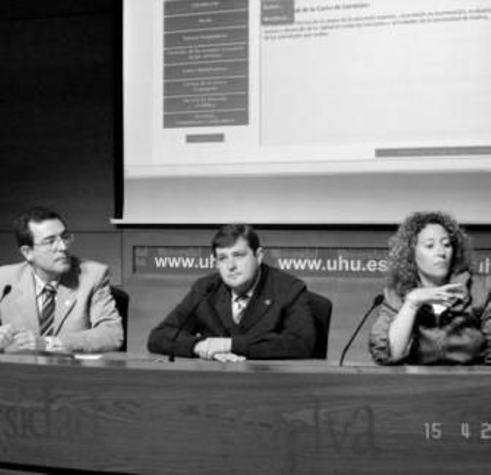 José Ignacio Aguaded, Francisco José Martínez y Pilar Marín Mateos.