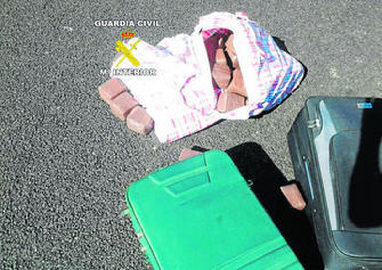 La mercancía que ha sido intervenida por la Guardia Civil.