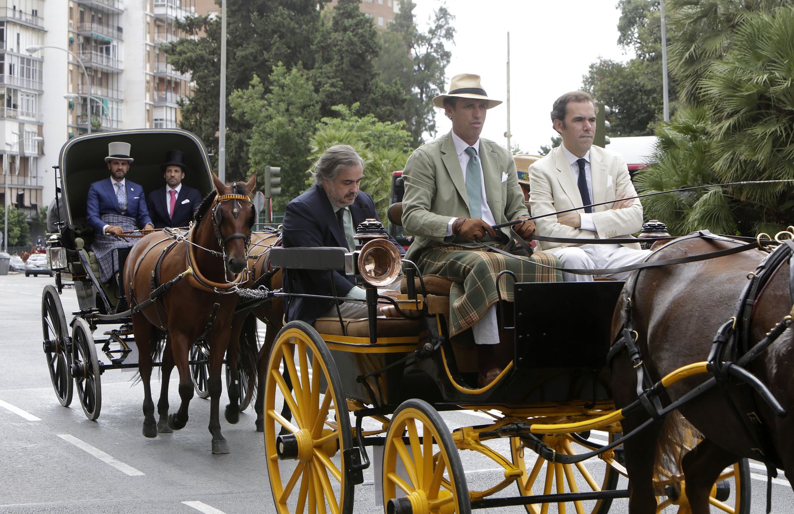 Paseo de carruajes por la ciudad