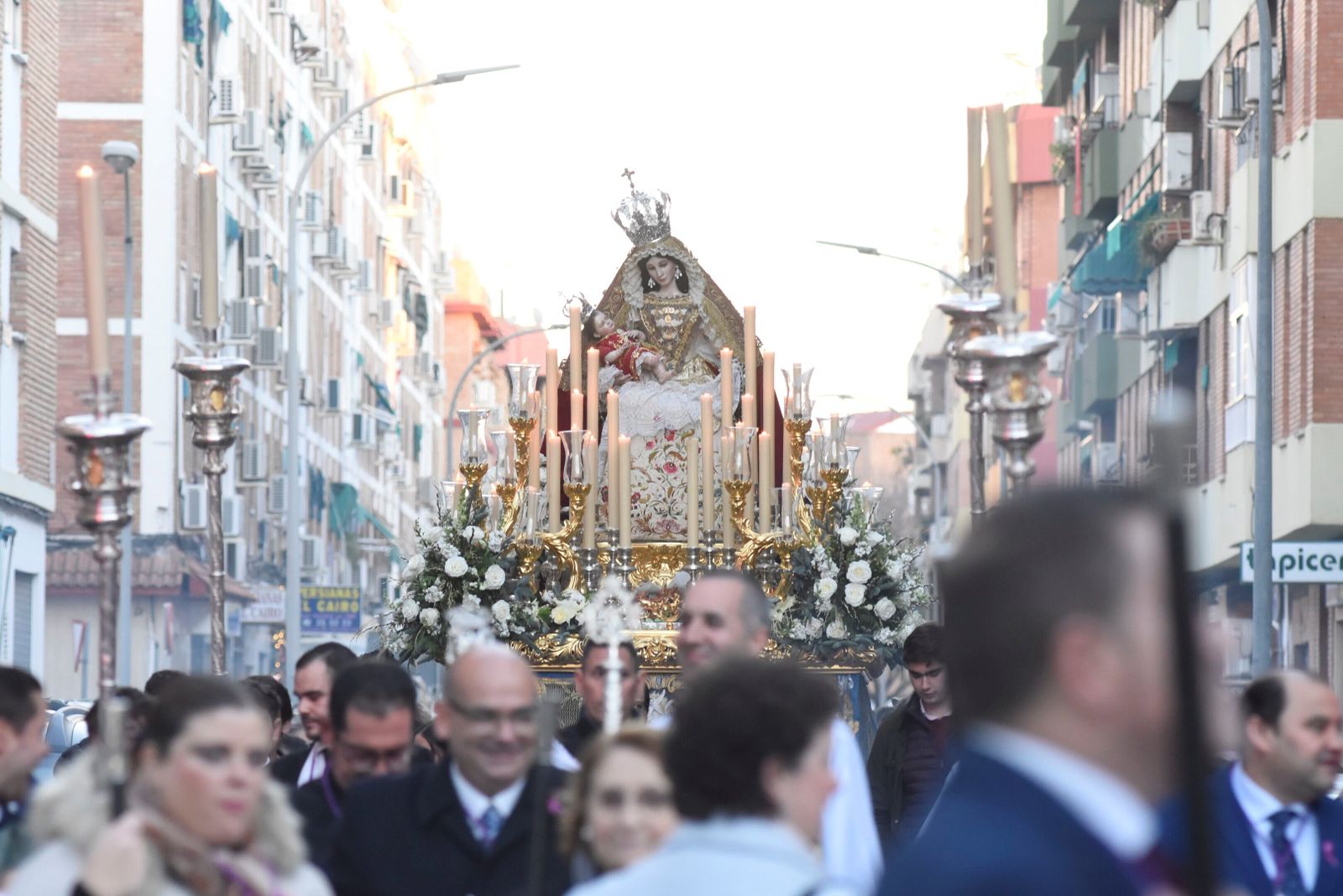 La procesión de la Virgen de Belén, en imágenes