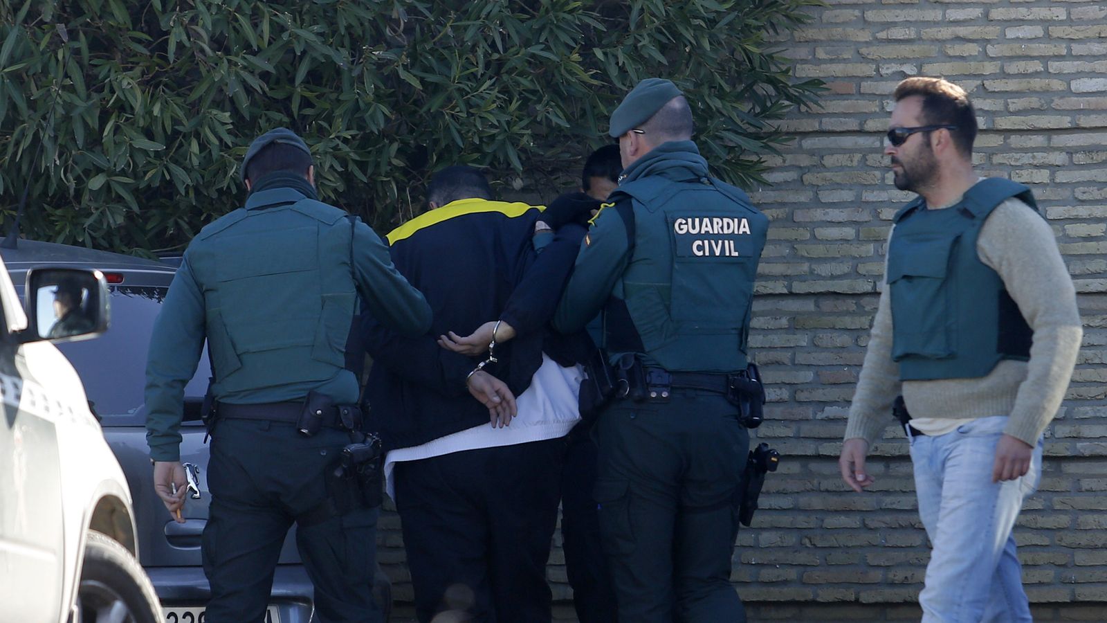 Detención de uno de los atracadores.