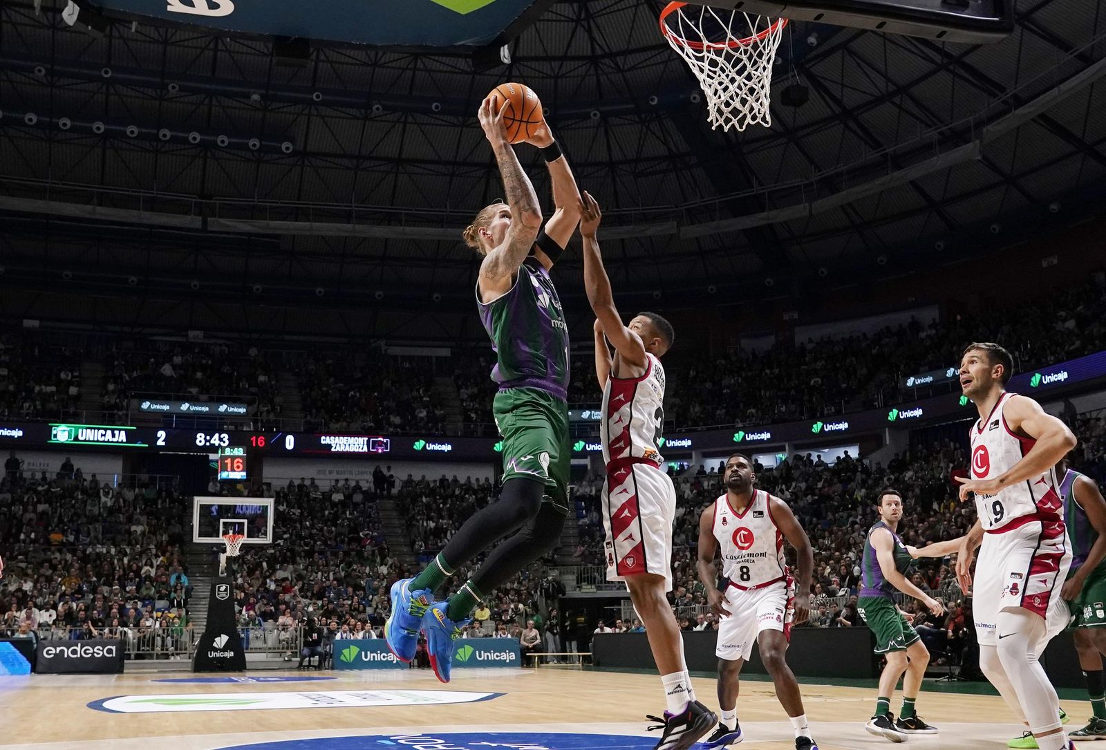 El Unicaja-Casademont Zaragoza, en fotos