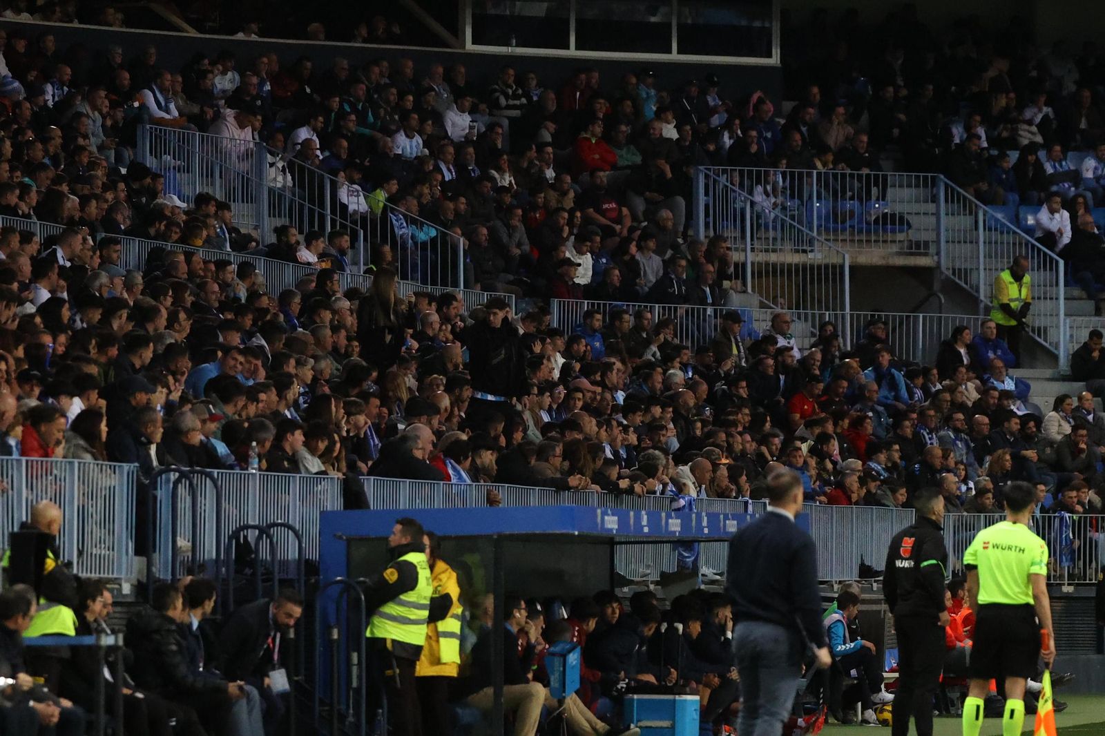 Búscate en las gradas de La Rosaleda en el Málaga-Levante