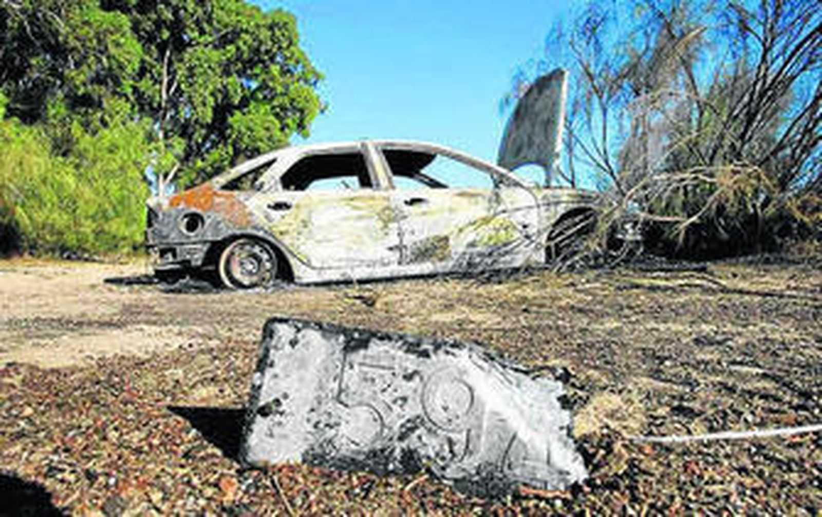 Vehículo en el que fue encontrado el cadáver de José Ángel B.L.