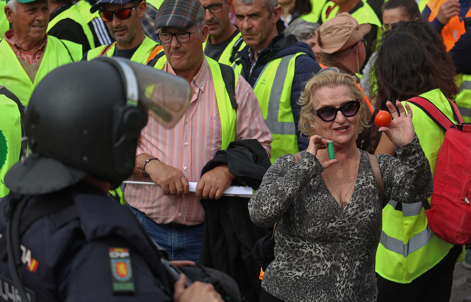 Imágenes de las protestas de los agricultores en Algeciras