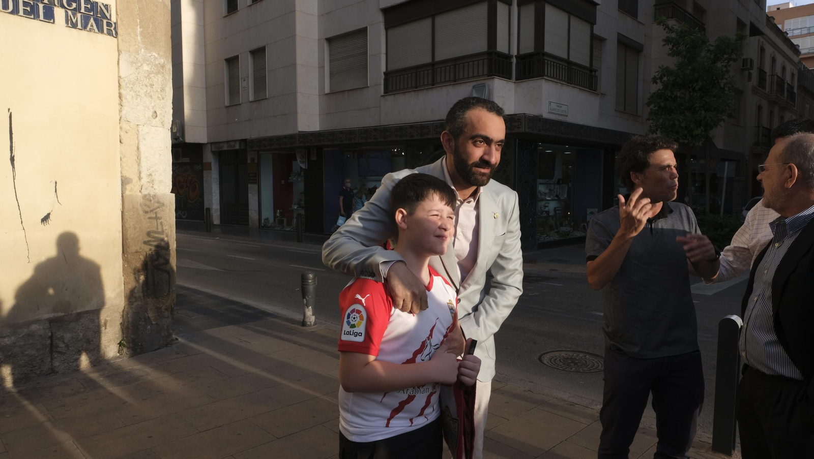 Ofrenda de la U.D. Almería a la Virgen del Mar, por el ascenso a la Liga Santander de Fútbol