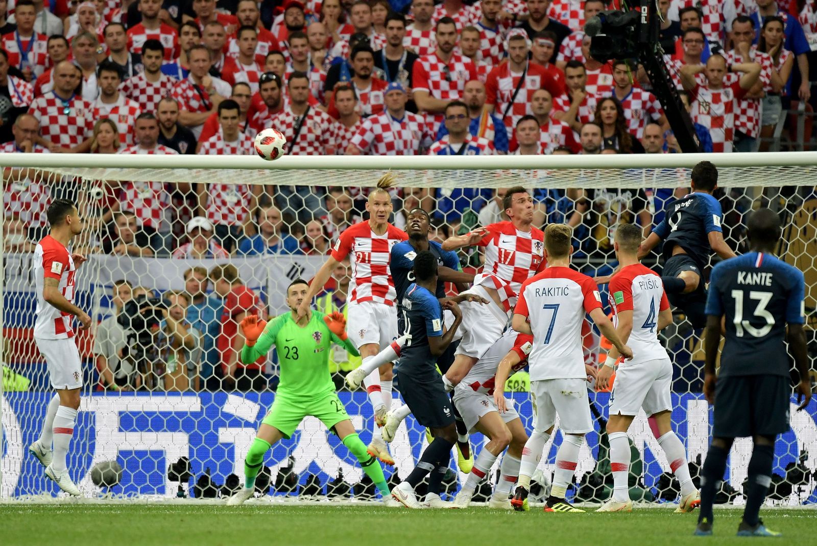 El Francia-Croacia de la final del Mundial de Rusia, en imágenes