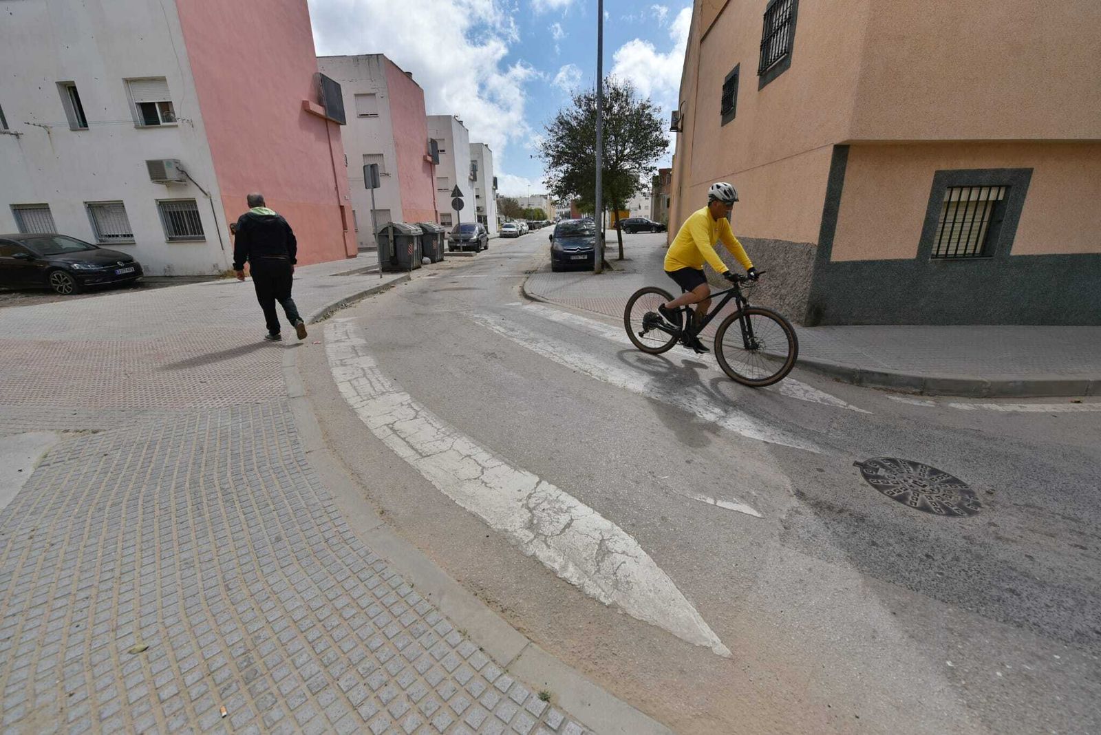 Paso de peatones donde se produjo el atropello.