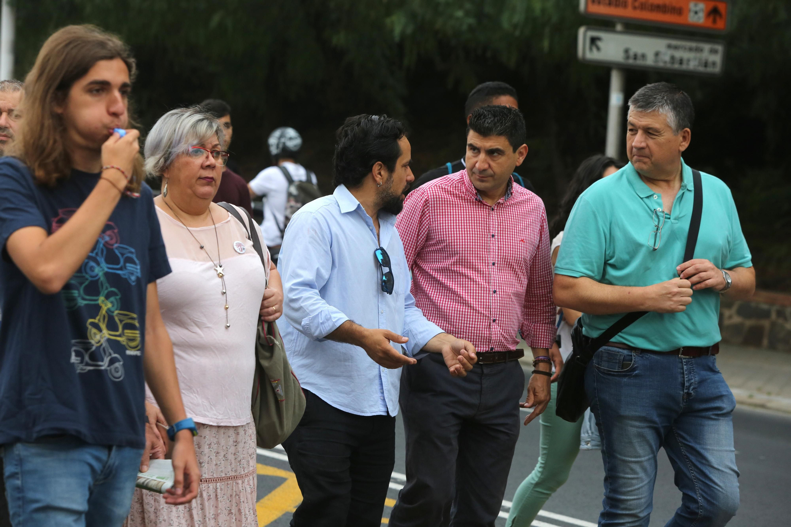 Más imágenes de la protesta de los minoristas del mercado de San Sebastián
