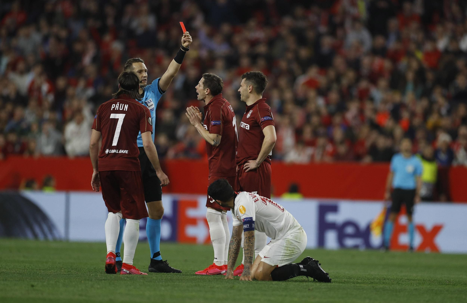 Las imágenes del Sevilla FC- CFR Cluj