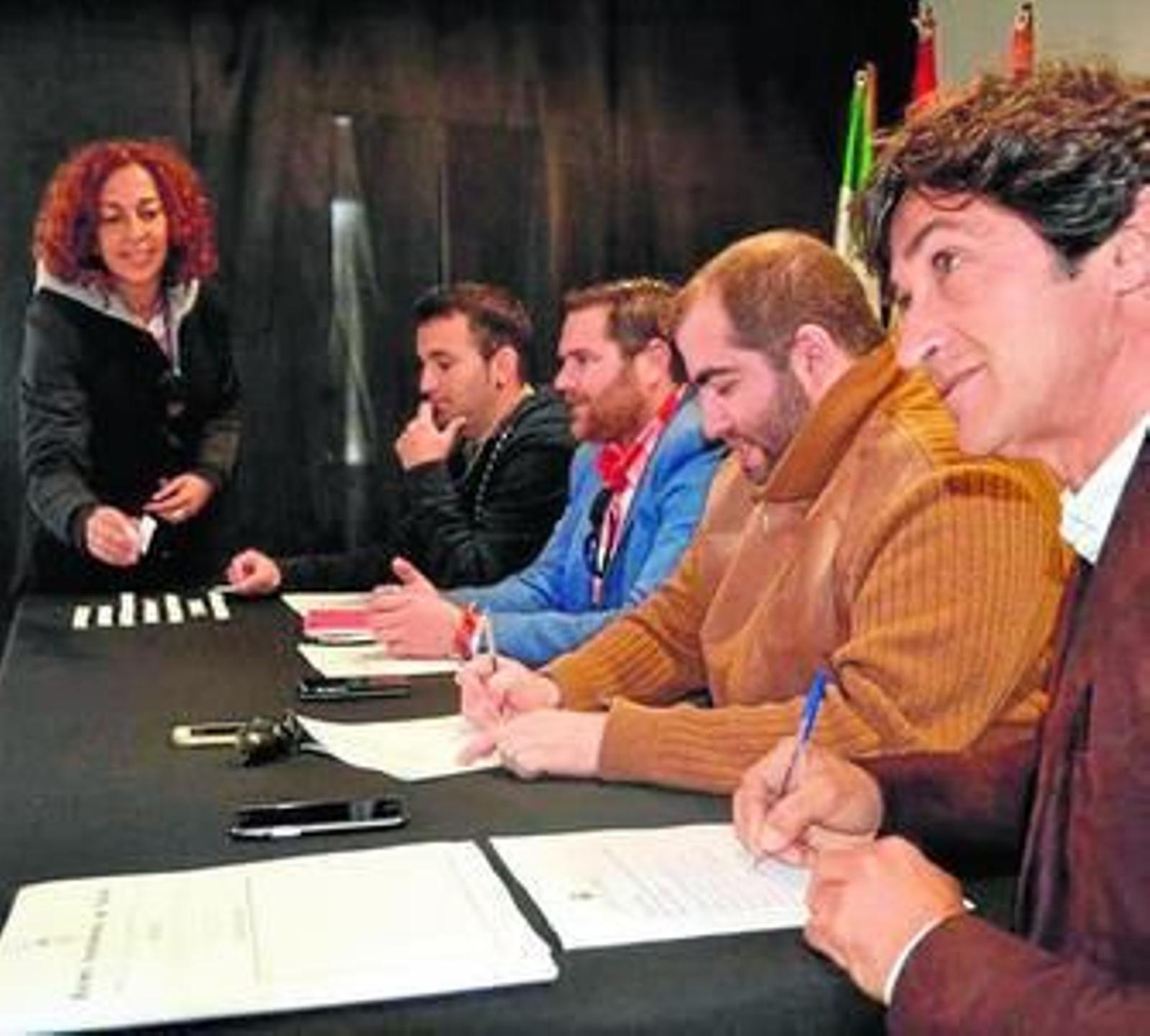 Imagen del sorteo celebrado ayer en Festejos.