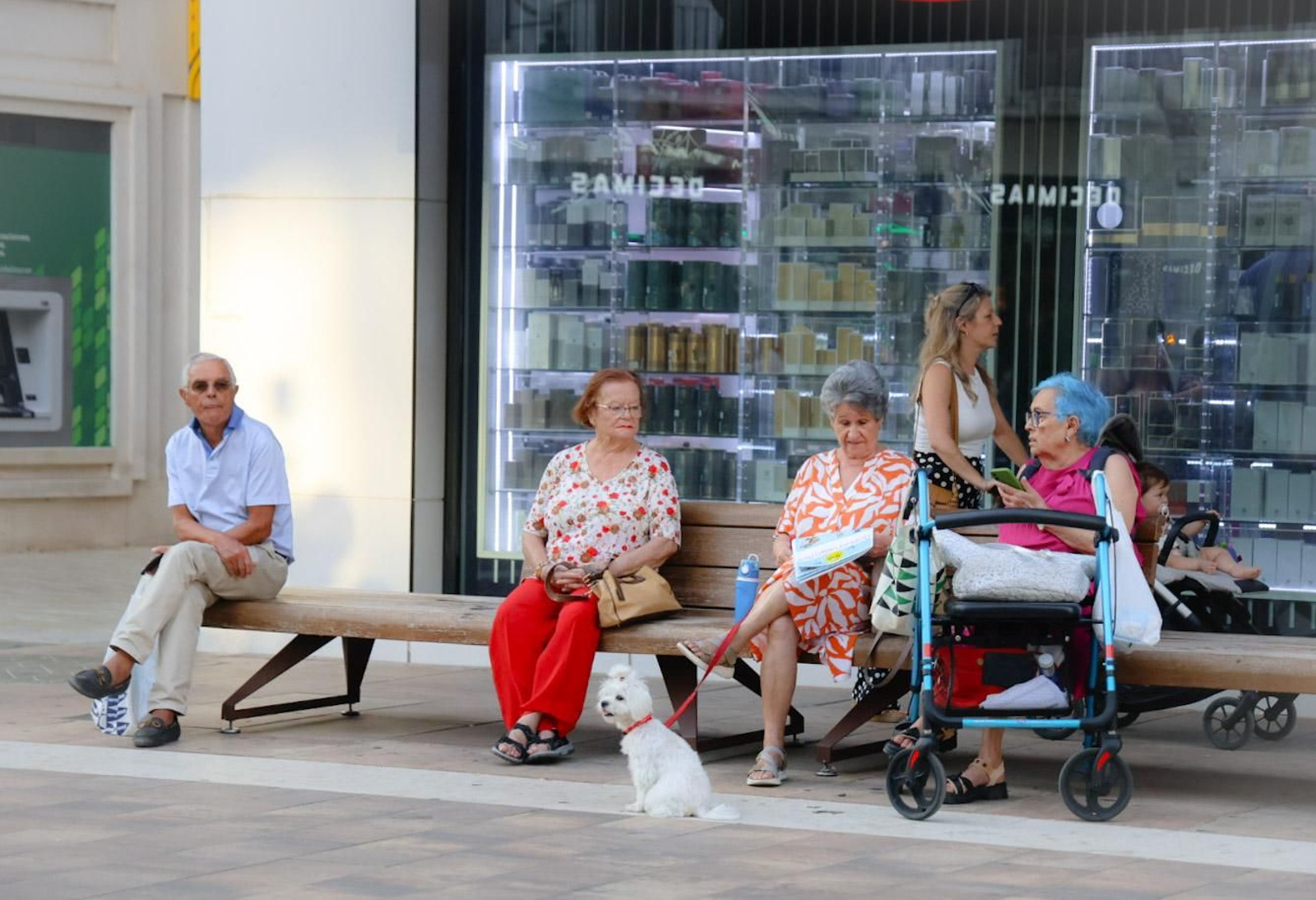 Imágenes del ambiente por el centro en la tarde del lunes