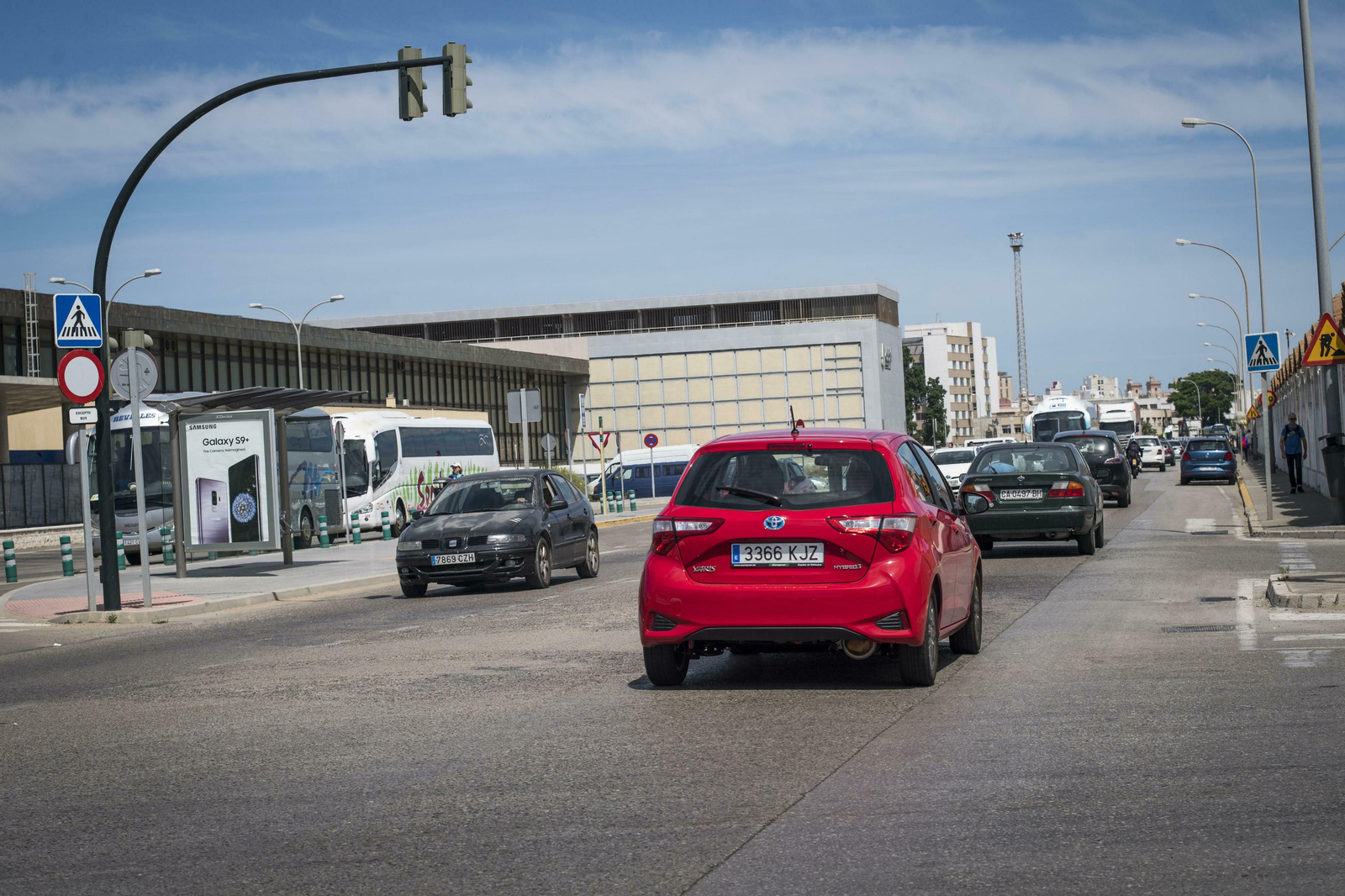La avenida de Astilleros antes de la primera actuaciones realizada hace unos meses