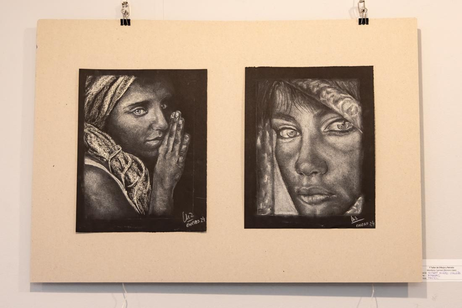 Carmen Moreno es la monitora al cargo de estos grupos que utilizan varias técnicas pictóricas. Los trabajos de pintura y fotografía de la Universidad Popular se exponen en la Sabetay