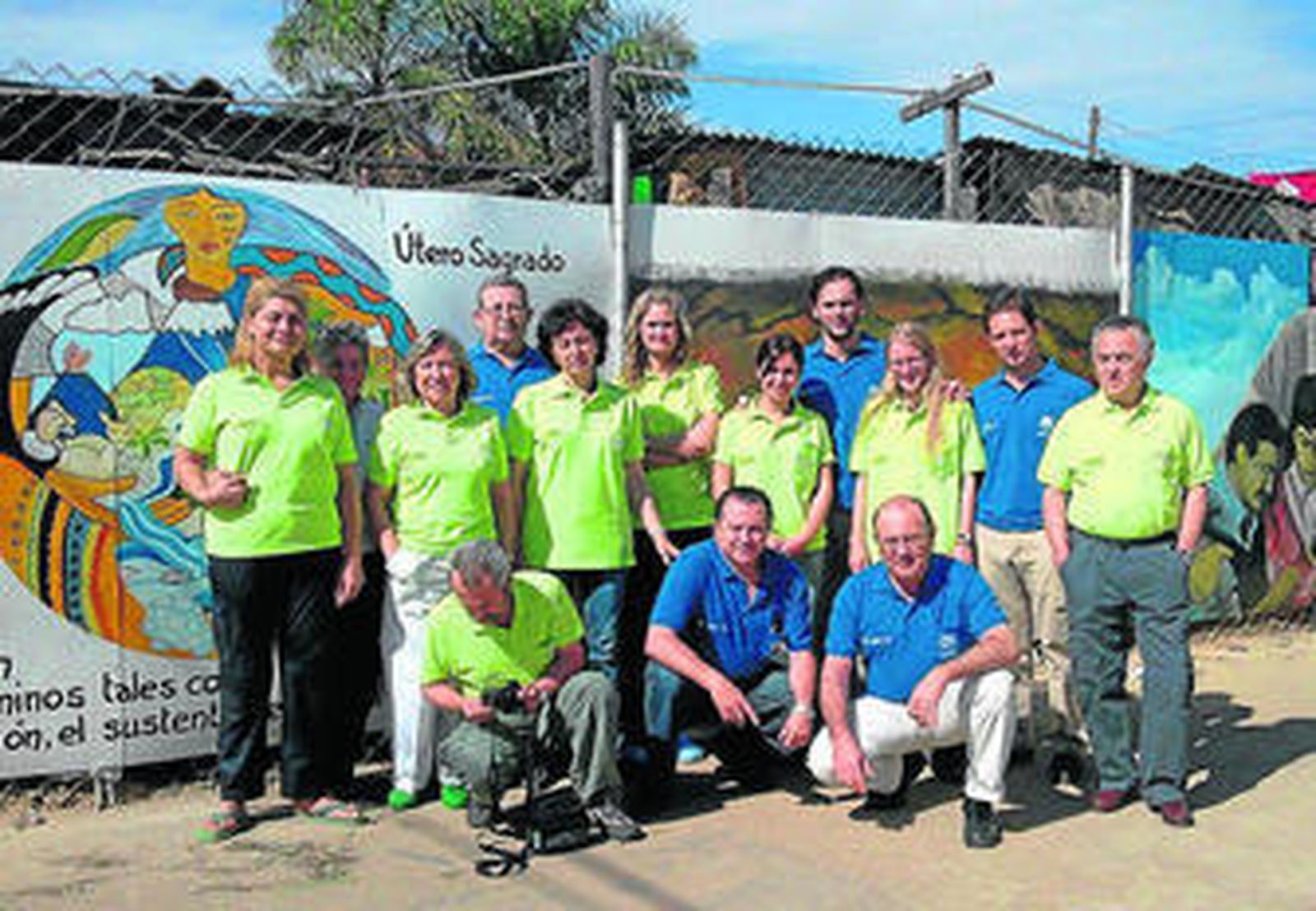 Algunos de los sanitarios que participan en la campaña de Bolivia.