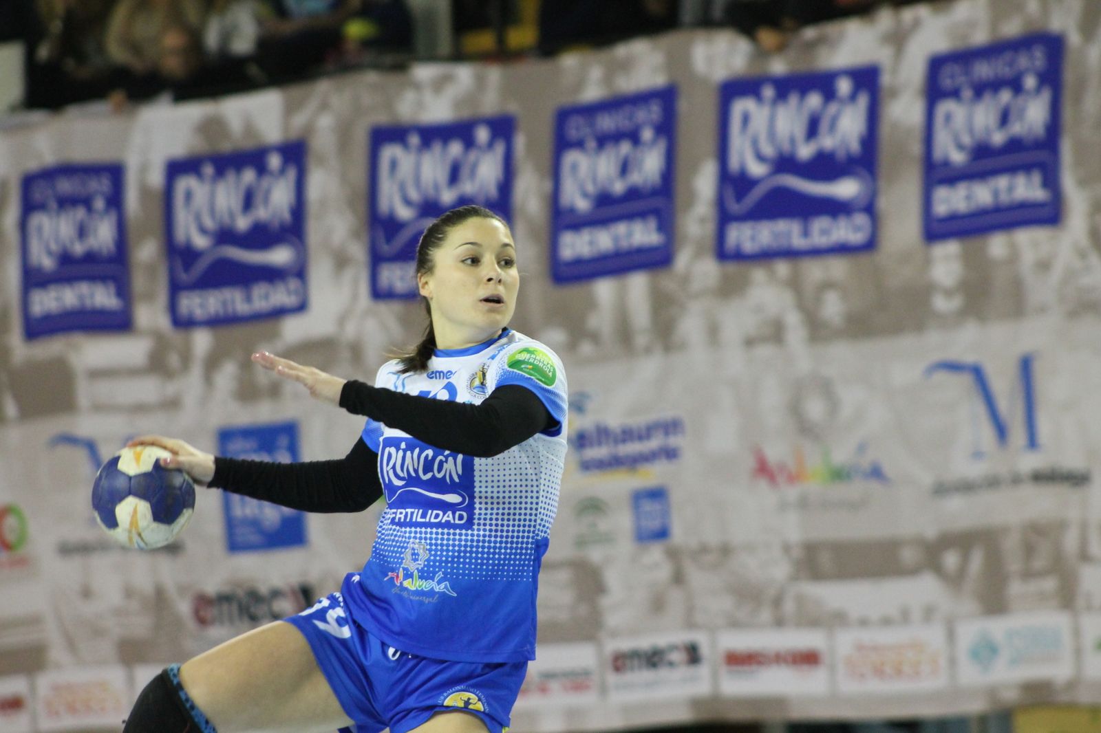 Sole López, durante el partido entre el Rincón y el Alcobendas.