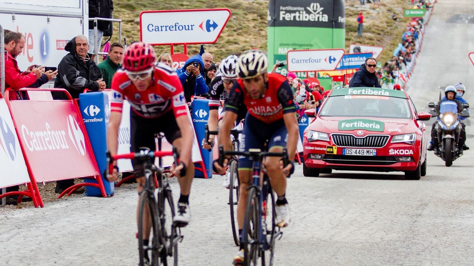 La Vuelta en Almería en la edición de 2017.