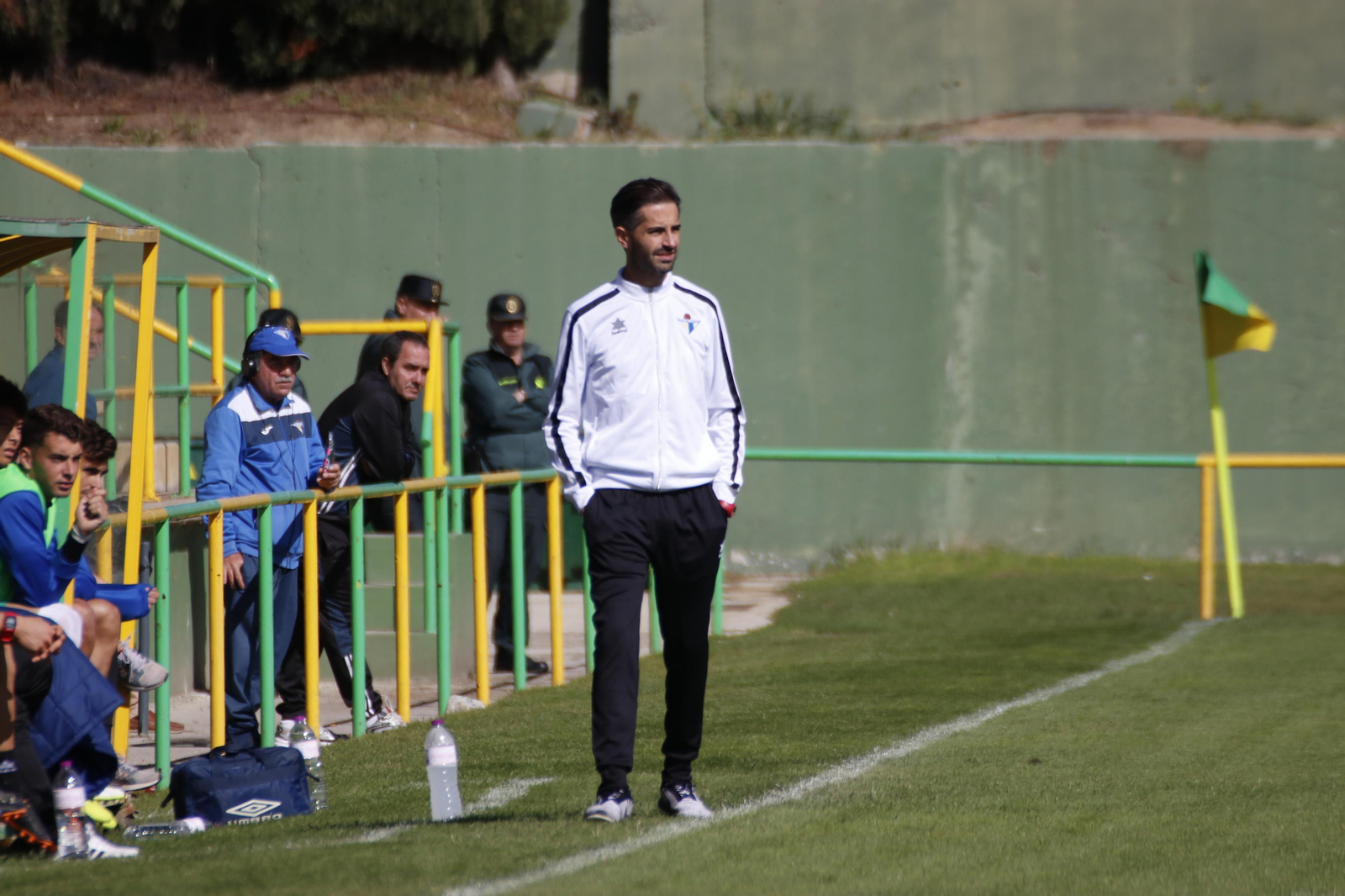 David Páez, durante el partido ante la UD Los Barrios en el San Rafael.