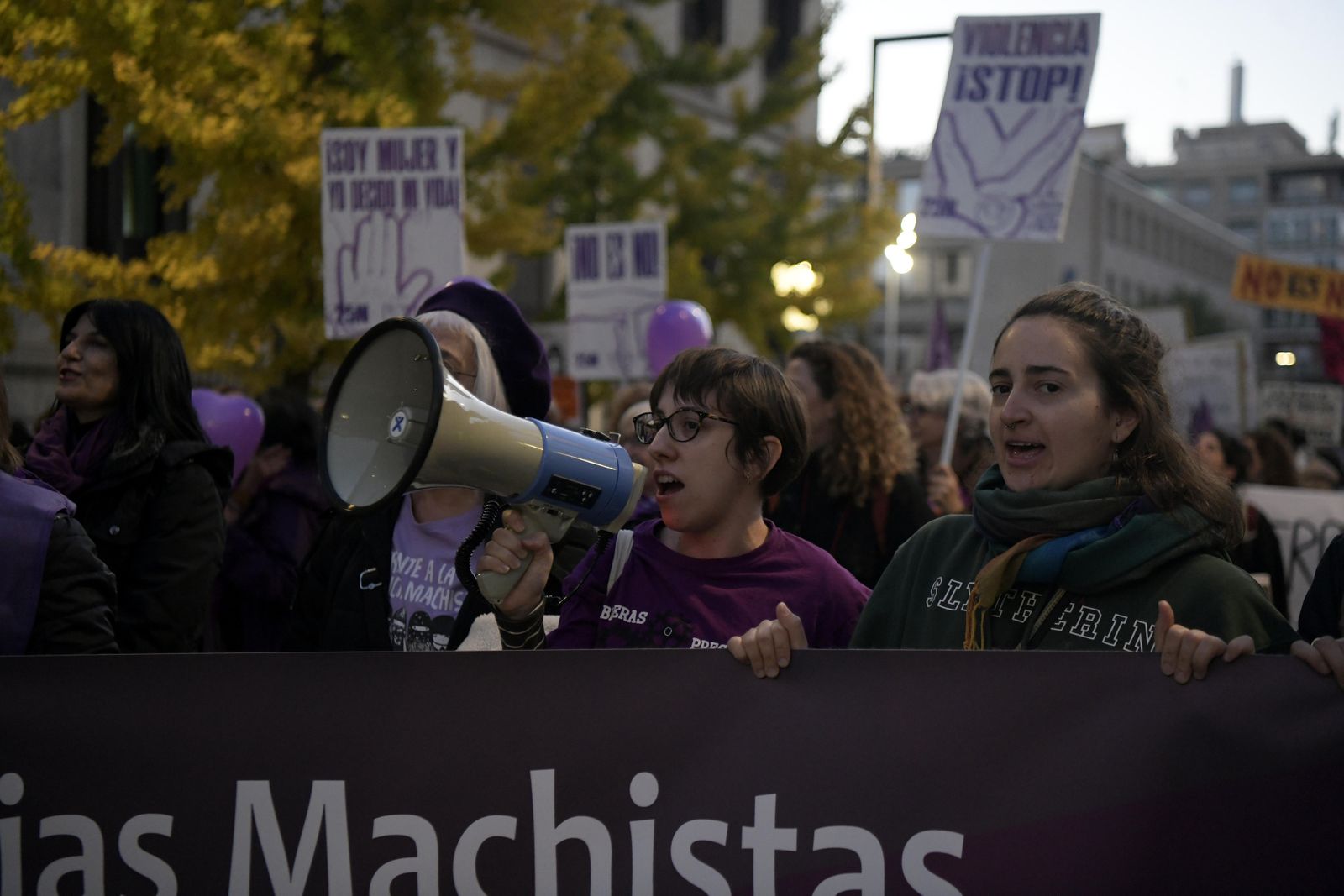 La manifestación del 25-N en Granada, en imágenes