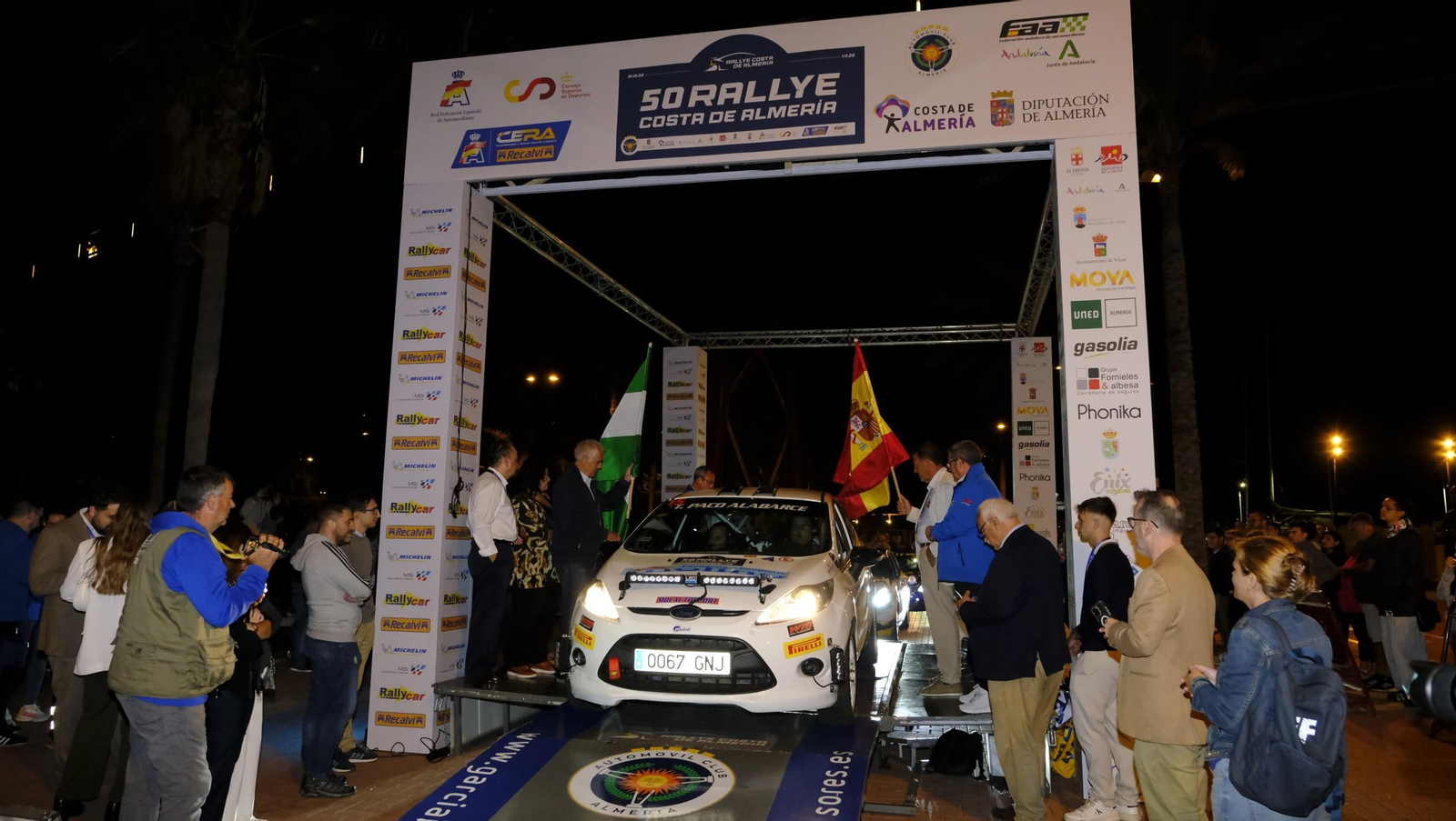 La salida de la 50 edición del Rallye Costa de Almería, en imágenes