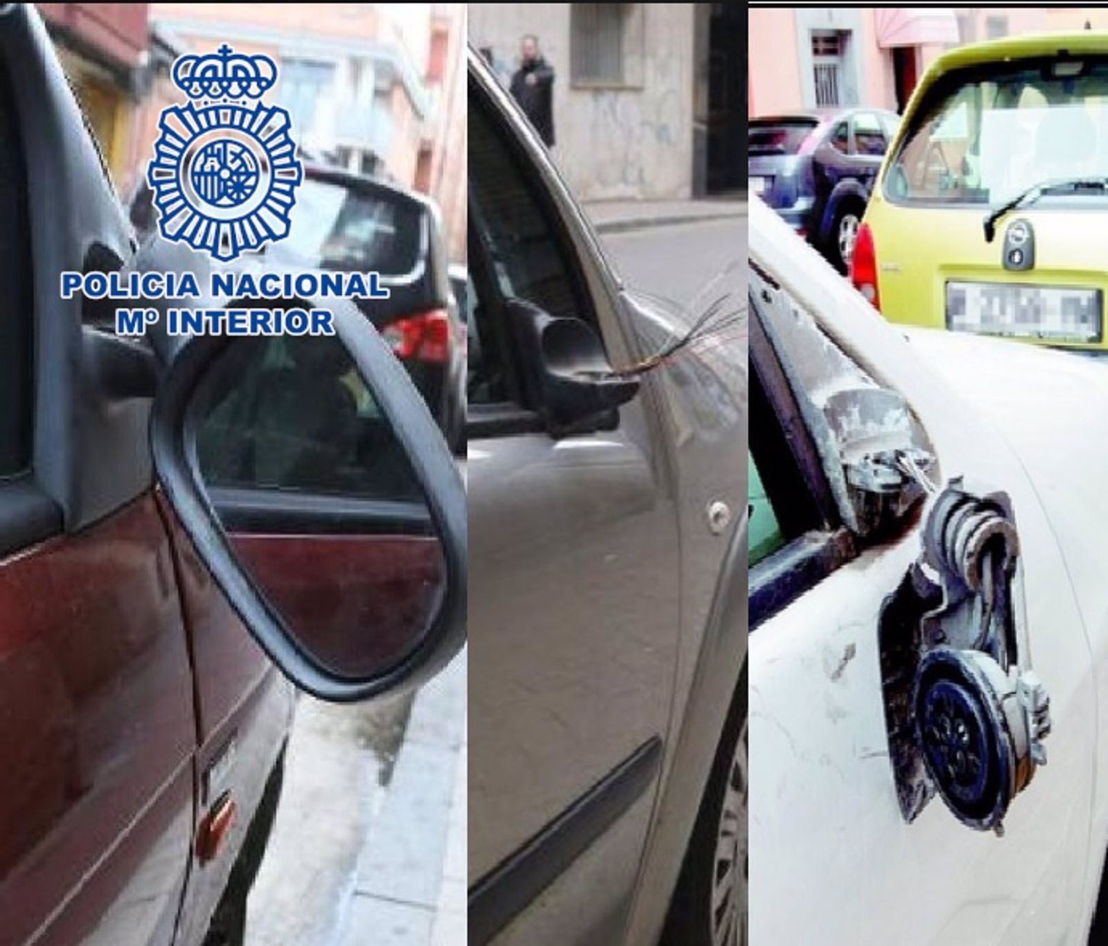 Detenido un joven acusado de romper los retrovisores de 24 vehículos en el Camino de la Goleta