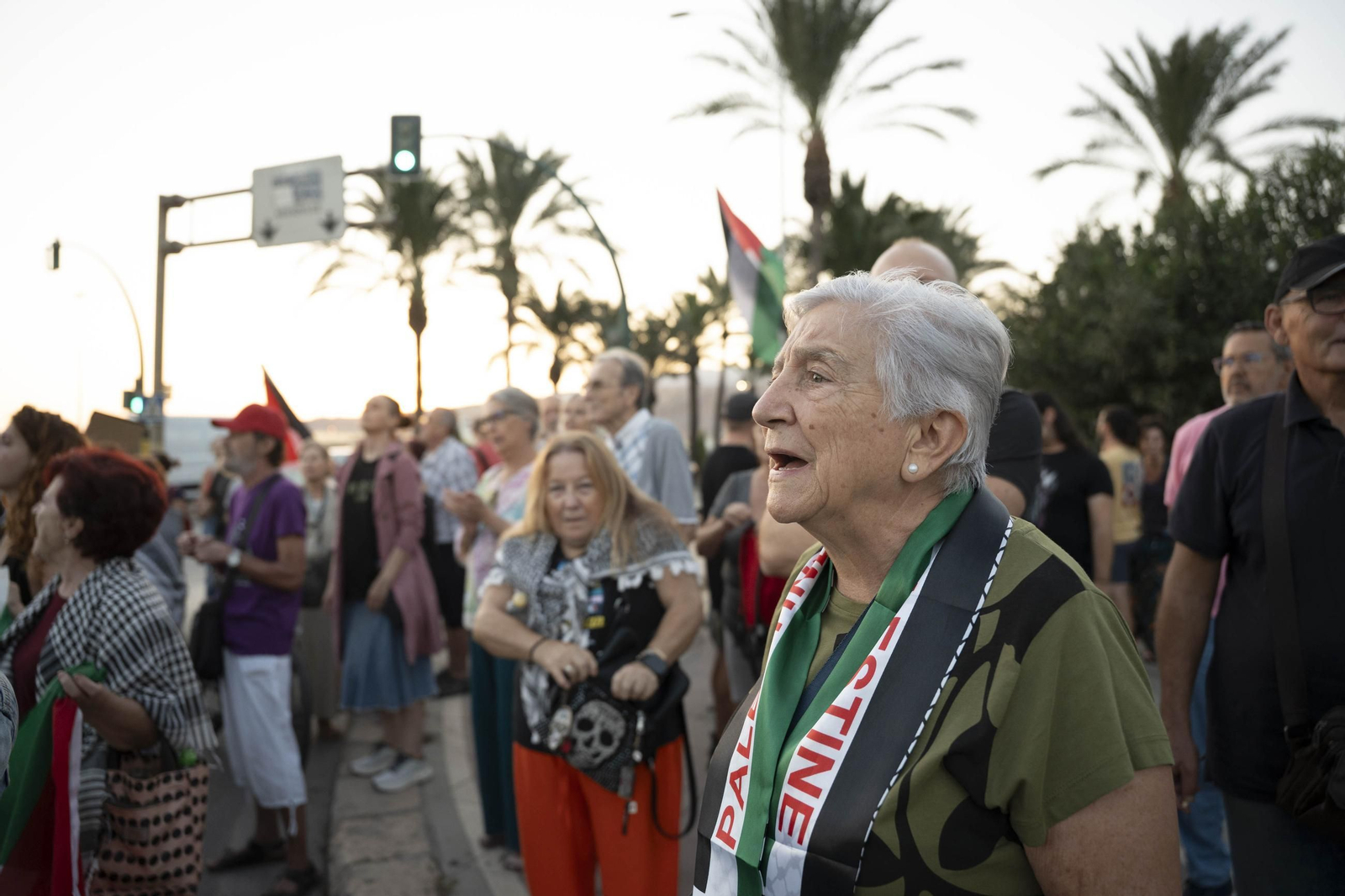 Manifestación convocada por la Plataforma Almería por Palestina