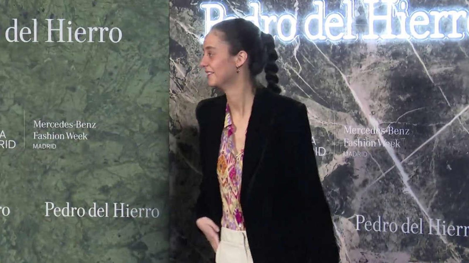 Detalle del peinado que lució la hija de la infanta Elena y Jaime de Marichalar.