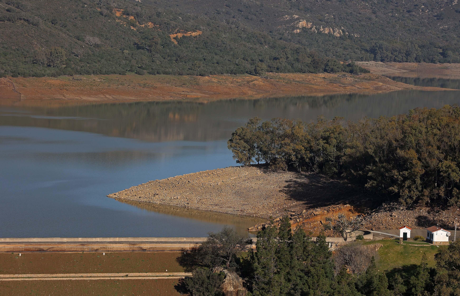 Imágenes del estado actual de los pantanos del Campo de Gibraltar