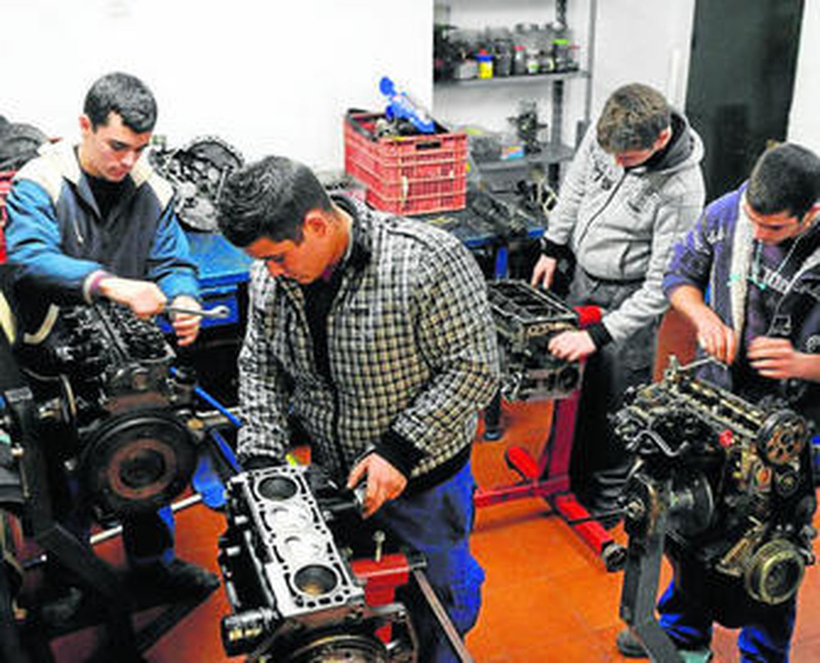 Alumnos de un PCPI en una imagen de archivo.