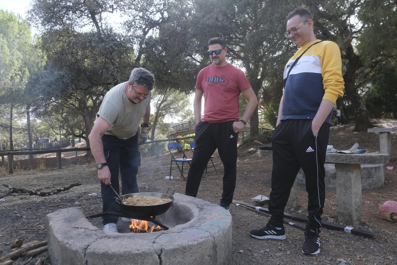 Los peroles por San Rafael en Los Villares, en imágenes
