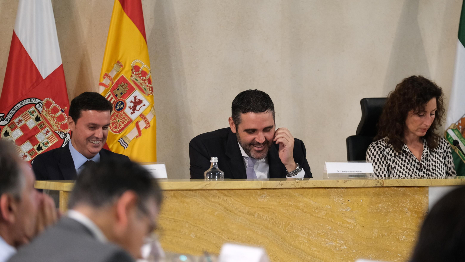 Imágenes del pleno del Ayuntamiento de Almería