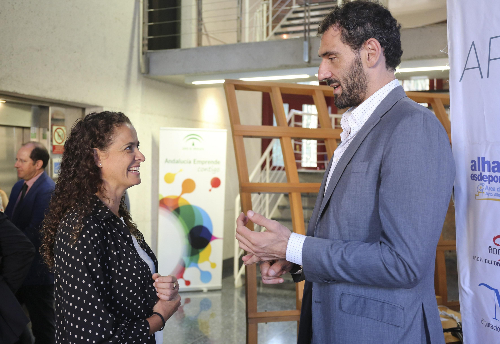 Las fotos de la visita de Jorge Garbajosa a Málaga