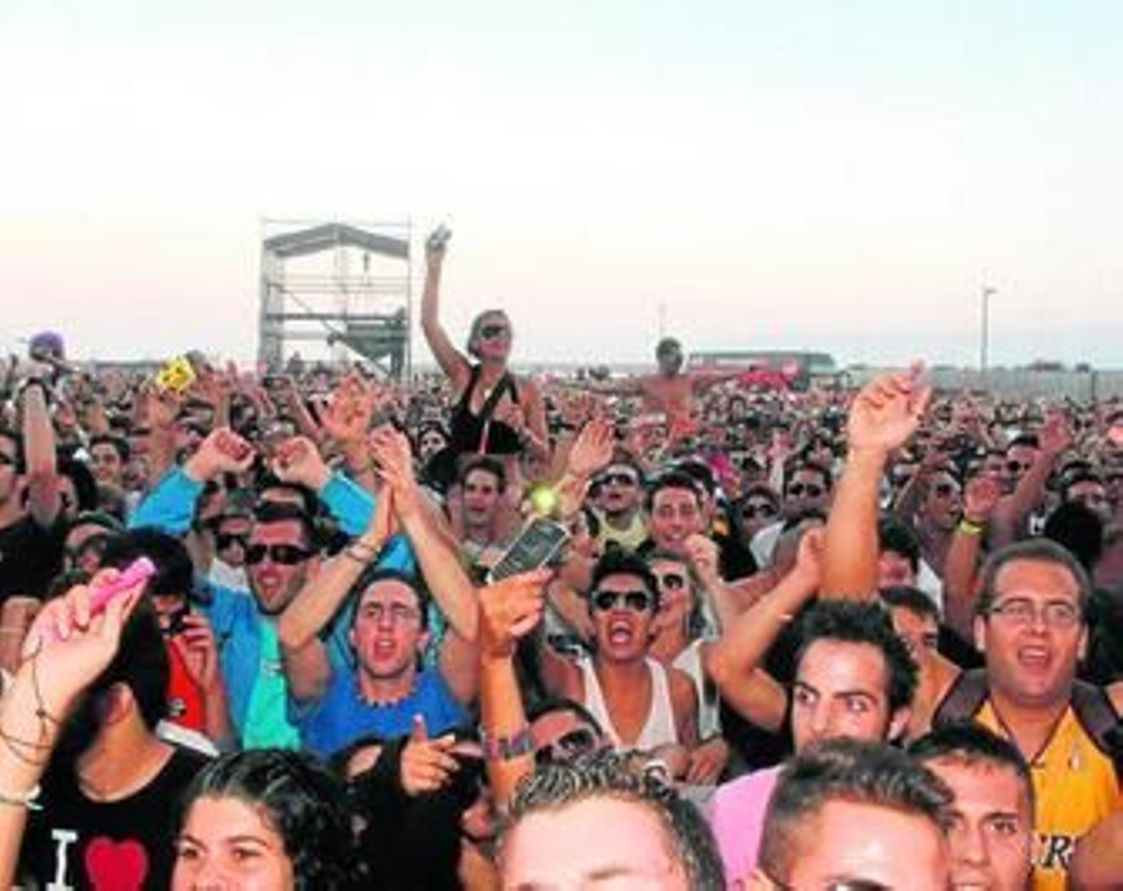 Vista del recinto de El Ejido, en la edición del 'Creamfields' del pasado agosto.