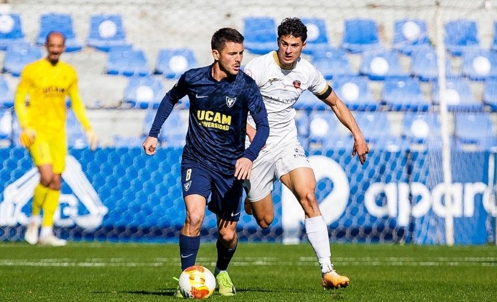Lance del encuentro disputado por el UCAM y el Salerm.