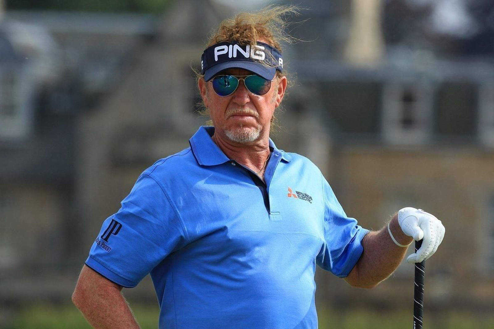 Miguel Ángel Jiménez, en su recorrido en tierras escocesas.