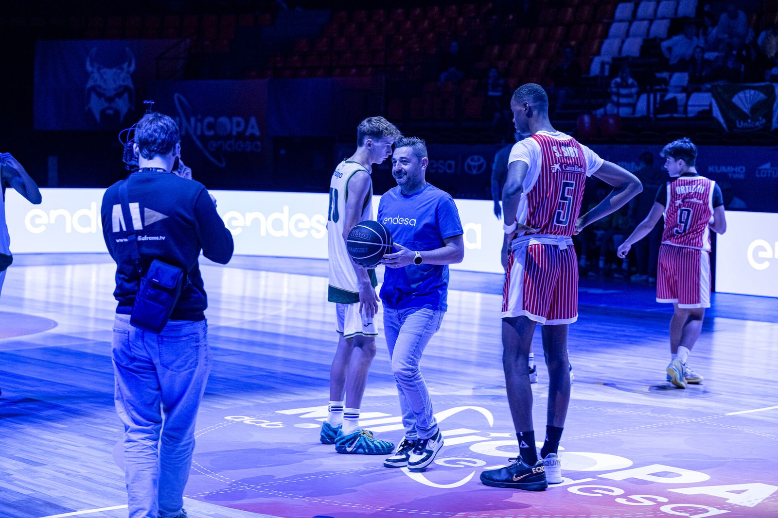 La celebración del Unicaja por acceder a la Minicopa