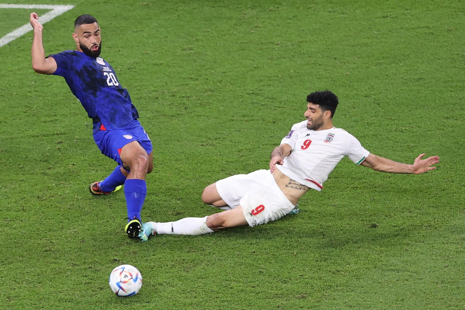 Las imágenes del Irán - Estados Unidos del Mundial de Qatar