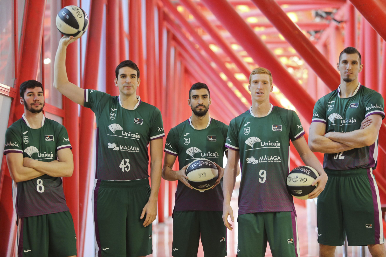 Darío Brizuela, Carlos Suárez, Jaime Fernández, Alberto Díaz y Rubén Guerrero.