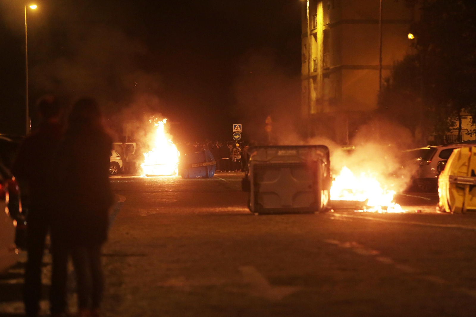 Disturbios en la manifestación de Cádiz