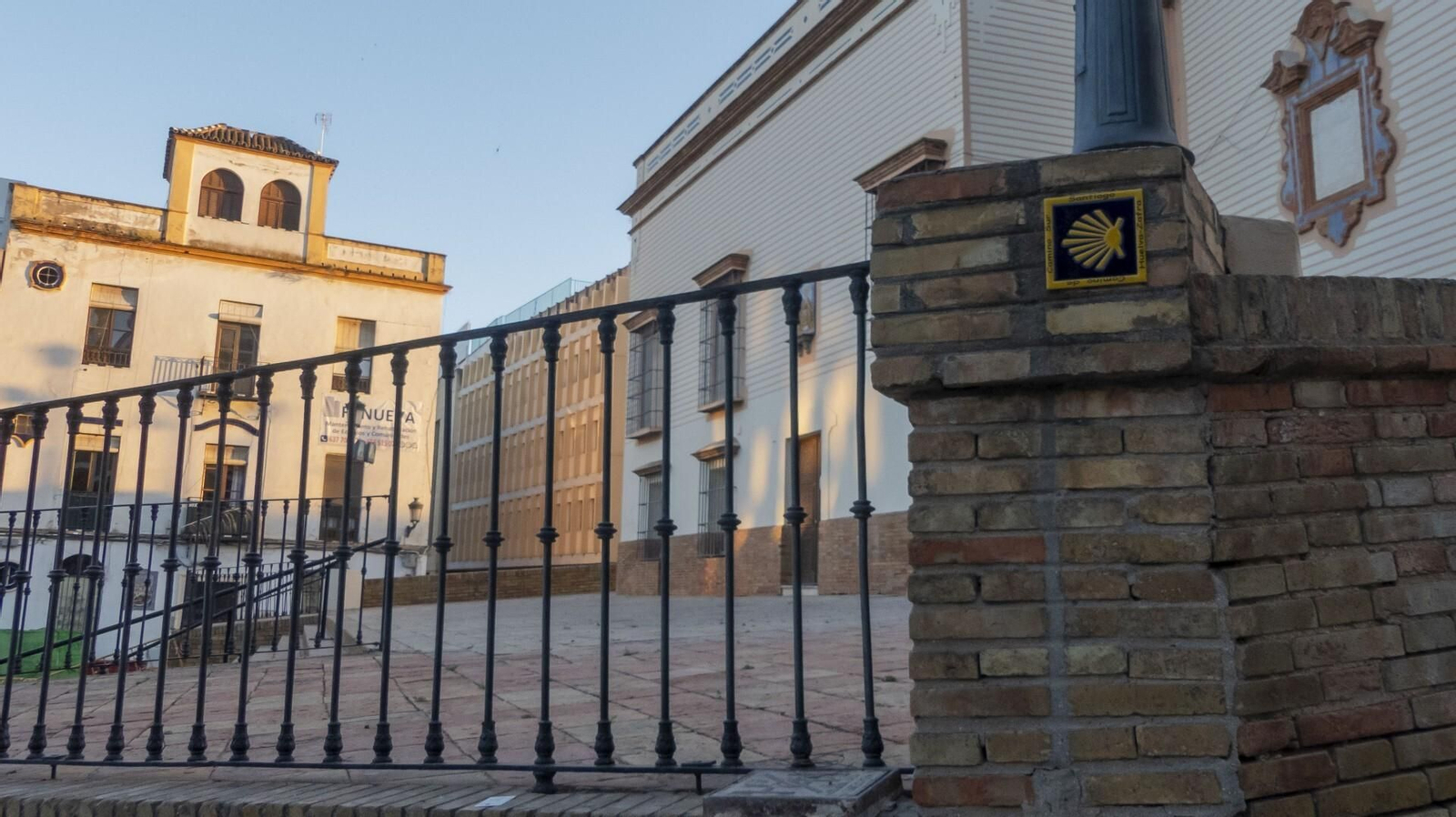 Señal en la Iglesia de San Pedro.