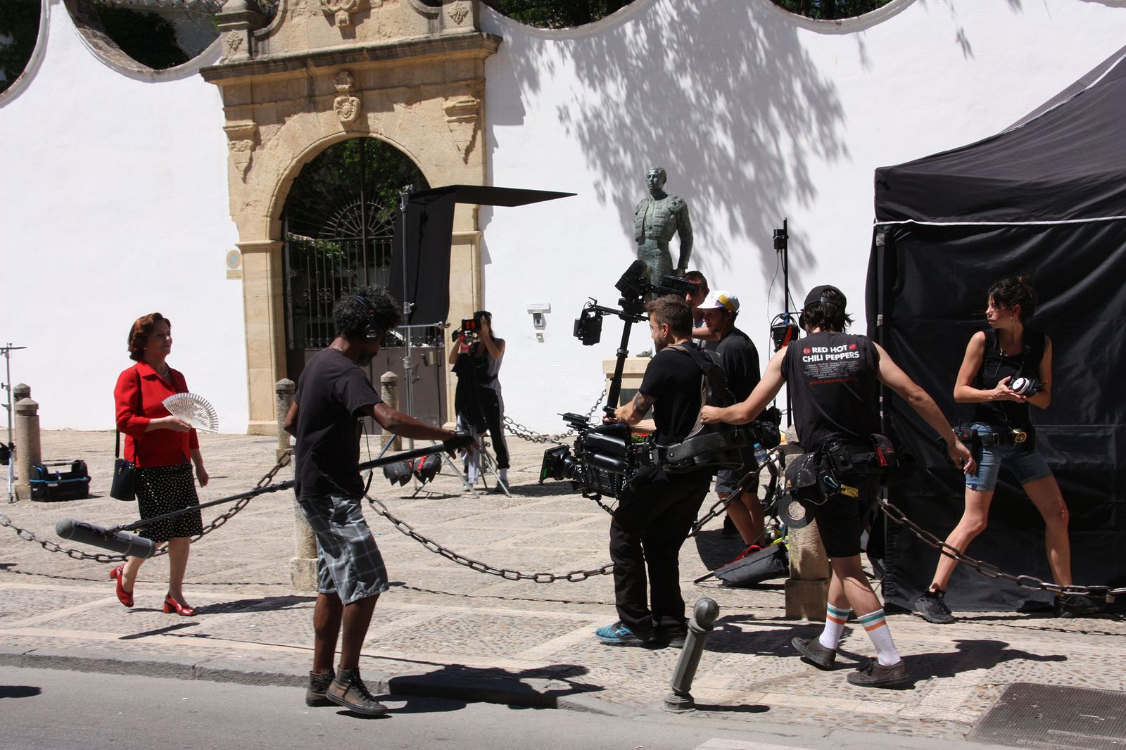 Una de las escenas de la película de la rondeña Marta Díaz.