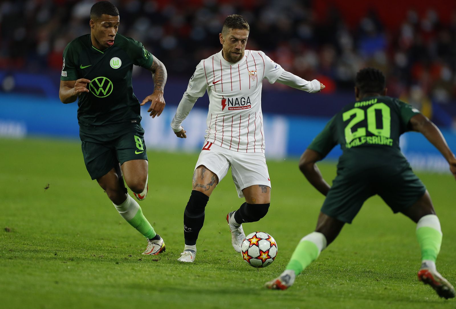 Las imágenes del Sevilla-Wolfsburgo