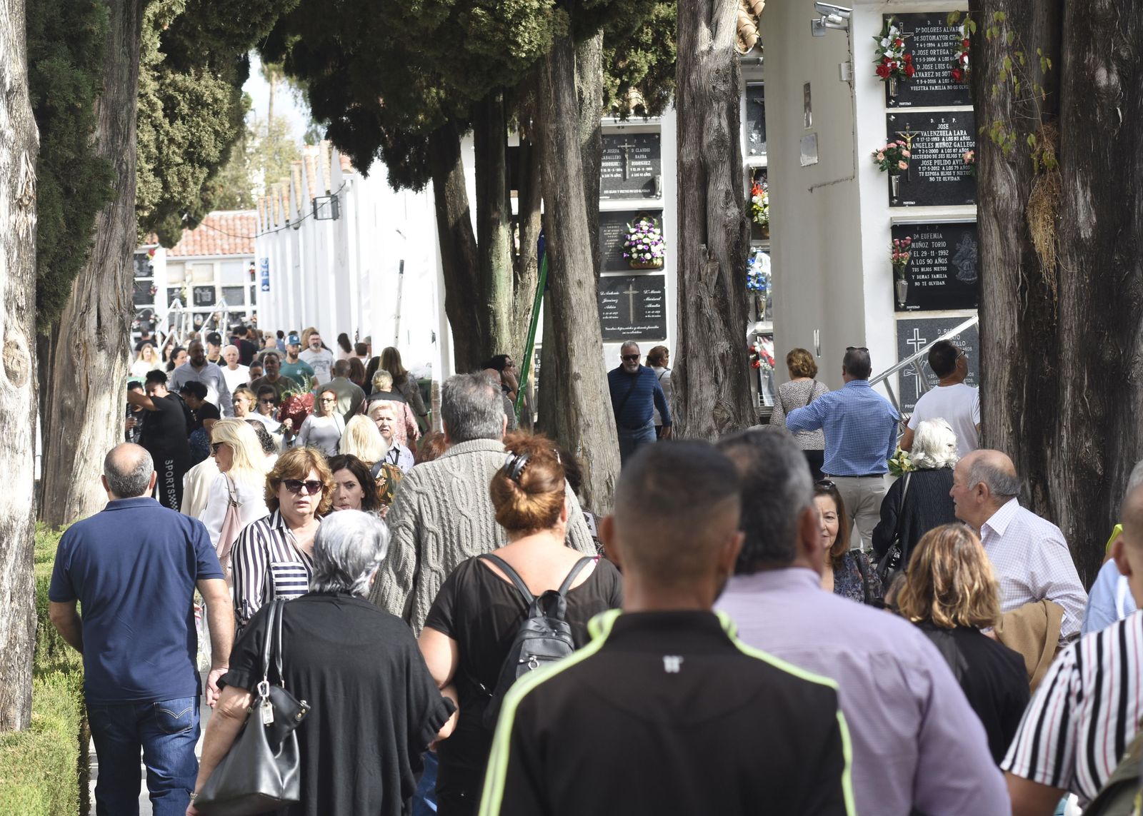 Imagen que presentaba el cementerio de San Rafael en el día de los Santos del año pasado.