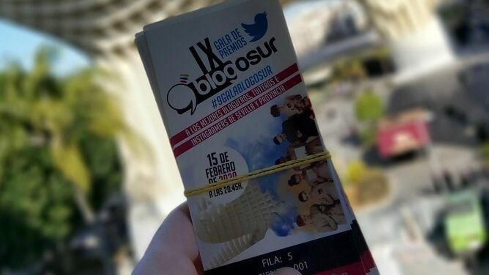 Invitaciones para la gala de Blogosur.