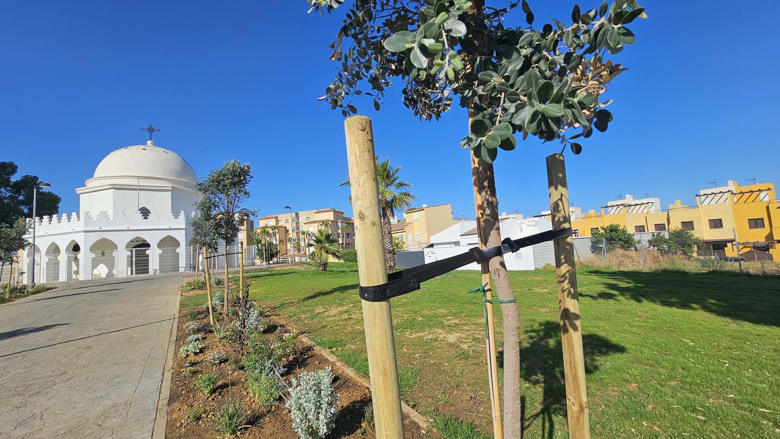 Fotos de los nuevos 12.000 metros cuadrados de zonas verdes de la Ermita, en Algeciras Fotos de los nuevos 12.000 metros cuadrados de zonas verdes de la Ermita, en Algeciras