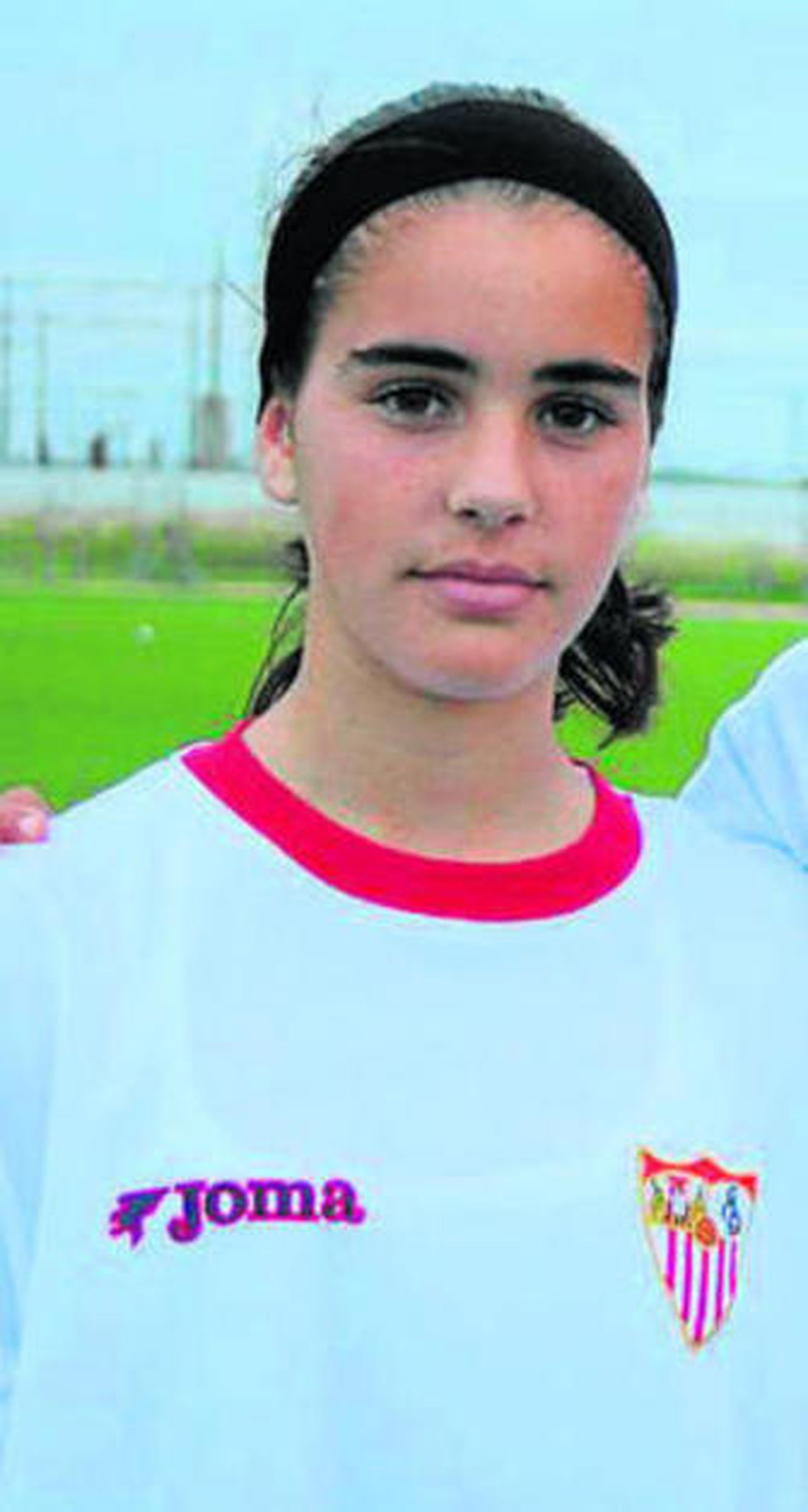 Martita, con el Sevilla FC.